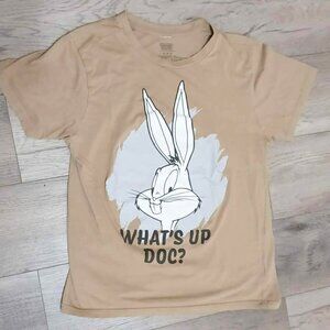 Bugs Bunny Looney Tunes Original Men's Light Brown Medium Lightweight Tee-Shirt!